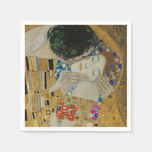 Gustav Klimt The Kiss Napkins (Front)