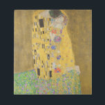 Gustav Klimt "The Kiss" Notepad<br><div class="desc">Gustav Klimt 's masterpiece: "The Kiss". “The Kiss, ” created by the Austrian painter Gustav Klimt. It’s considered to be his most famous work. He painted it between the years 1907 and 1908, which were the highpoint of his “Golden Period, ” when he painted a number of works utilizing gold...</div>