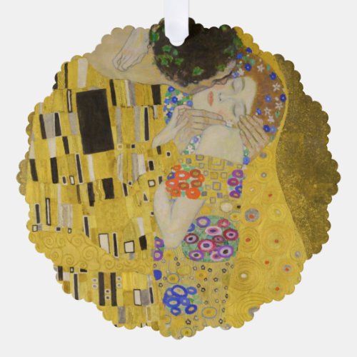 Gustav Klimt _ The Kiss Ornament Card