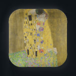 Gustav Klimt - The Kiss Paper Plates<br><div class="desc">The Kiss / Der Kuss - Gustav Klimt in 1907-1908</div>