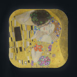 Gustav Klimt - The Kiss Paper Plates<br><div class="desc">The Kiss / Der Kuss - Gustav Klimt in 1907-1908</div>