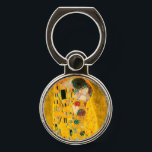 Gustav Klimt The Kiss Phone Ring Stand<br><div class="desc">Phone Grip featuring Gustav Klimt’s oil painting with gold leaf The Kiss (1908). A man and woman,  wearing brilliant golden colors,  lovingly embrace and kiss in a field of flowers. A great gift for fans of Art Nouveau and Austrian art.</div>