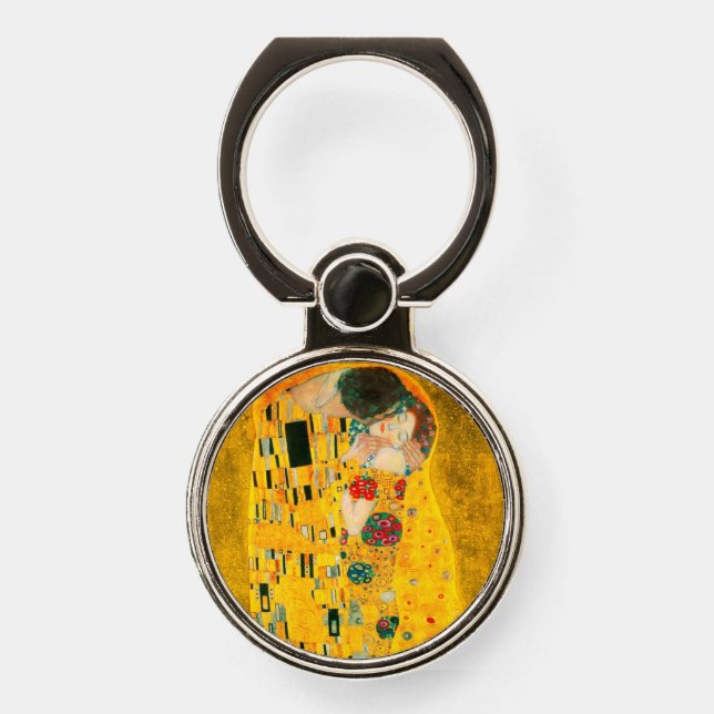 Gustav Klimt The Kiss Phone Ring Stand (Front)