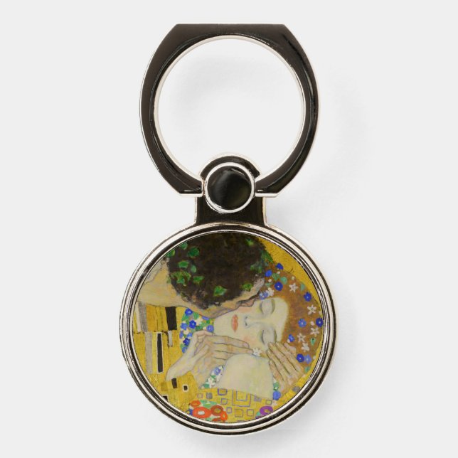 Gustav Klimt - The Kiss Phone Ring Stand (Front)