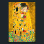 Gustav Klimt The Kiss Photo Print<br><div class="desc">Photo Print featuring Gustav Klimt’s oil painting with gold leaf The Kiss (1908). A man and woman,  wearing brilliant golden colors,  lovingly embrace and kiss in a field of flowers. A great gift for fans of Art Nouveau and Austrian art.</div>