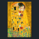 Gustav Klimt The Kiss Photo Print<br><div class="desc">Photo Print featuring Gustav Klimt’s oil painting with gold leaf The Kiss (1908). A man and woman,  wearing brilliant golden colors,  lovingly embrace and kiss in a field of flowers. A great gift for fans of Art Nouveau and Austrian art.</div>