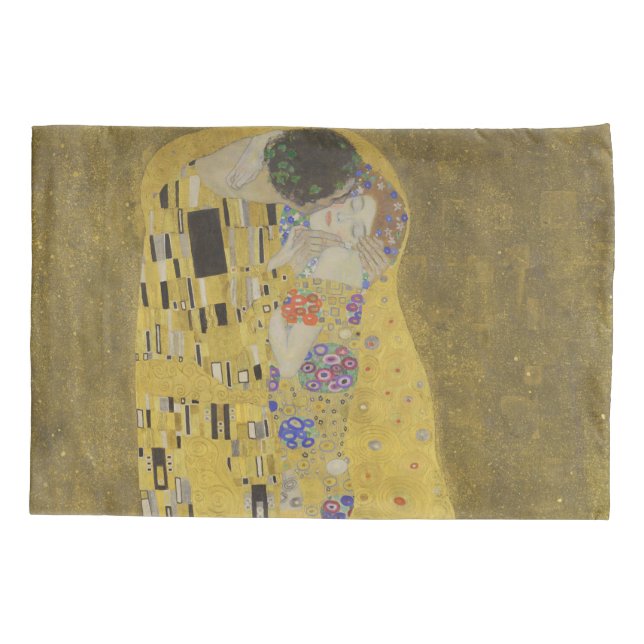 Gustav Klimt The Kiss Pillow Case (Back)