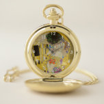Gustav Klimt - The Kiss Pocket Watch<br><div class="desc">The Kiss / Der Kuss - Gustav Klimt in 1907-1908</div>