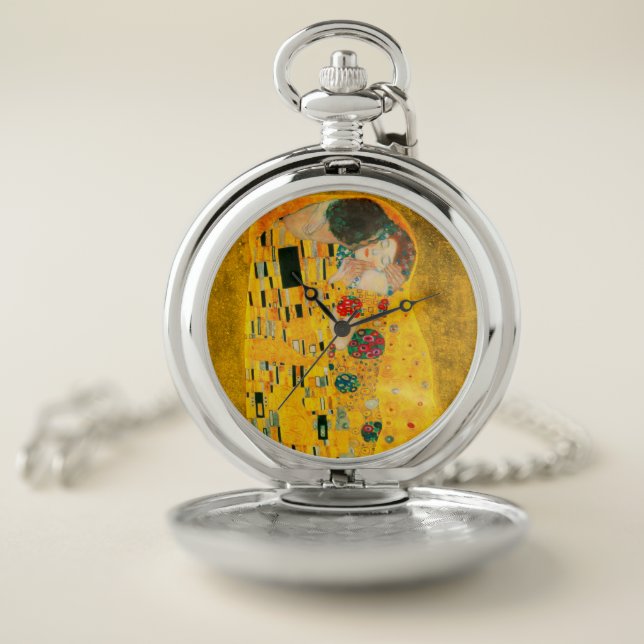 Gustav Klimt The Kiss Pocket Watch (Inside)
