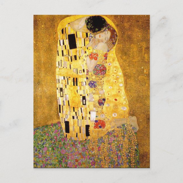 Gustav Klimt The Kiss Postcard (Front)