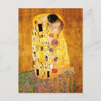 Gustav Klimt "the Kiss" Postcard by j_krasner at Zazzle