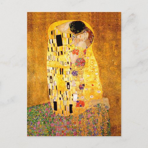 Gustav Klimt The Kiss Postcard