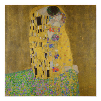 Gustav Klimt The Kiss Poster