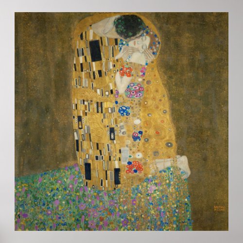 Gustav Klimt _ The Kiss Poster