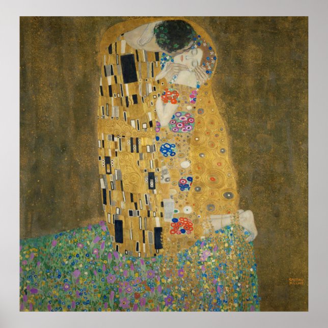 Gustav Klimt - The Kiss Poster (Front)