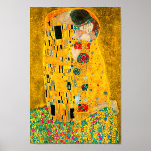 Gustav Klimt The Kiss Poster
