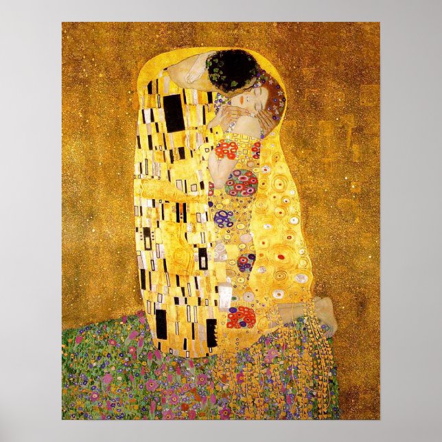 Gustav Klimt "The Kiss" Poster (Front)