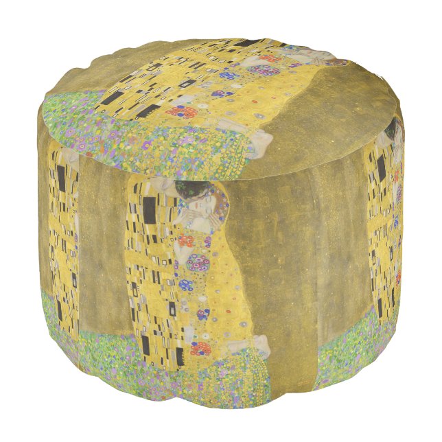 Gustav Klimt - The Kiss Pouf (Angled Back)