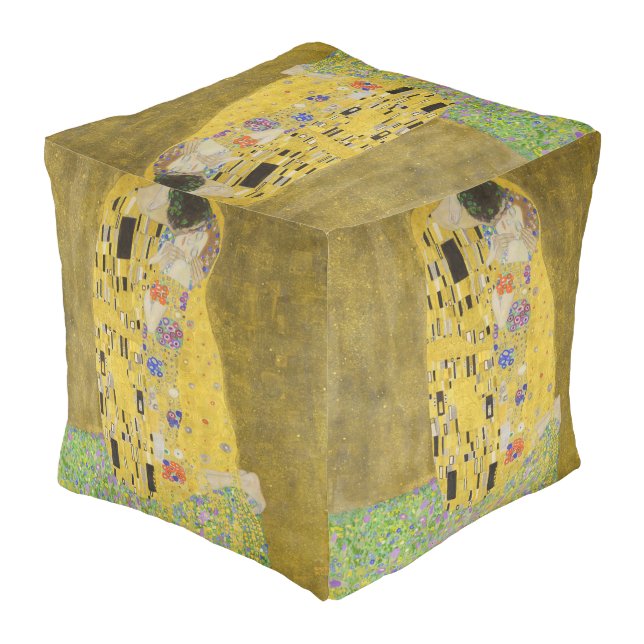 Gustav Klimt - The Kiss Pouf (Angled Back)