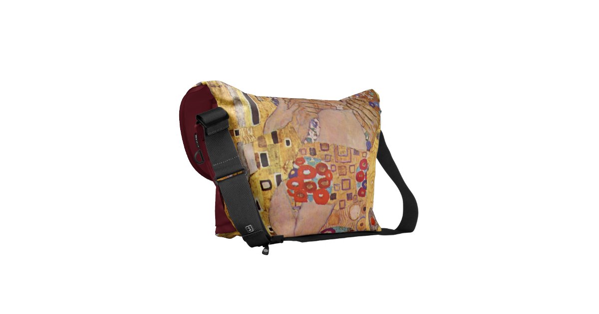 Gustav Klimt The Kiss Rickshaw Messenger Bag | Zazzle