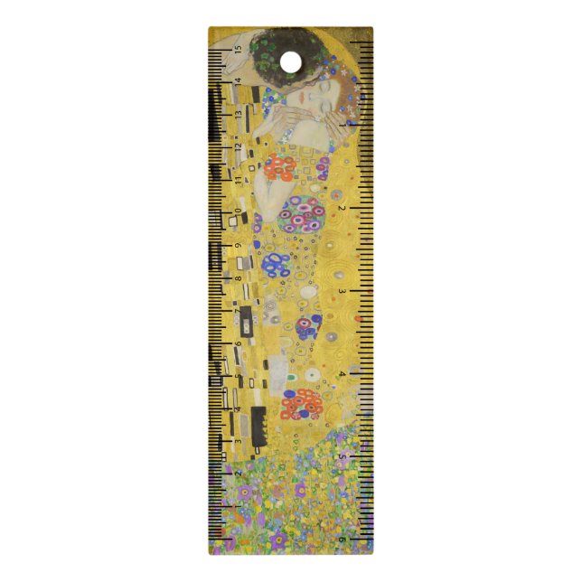 Gustav Klimt - The Kiss Ruler (Vertical)