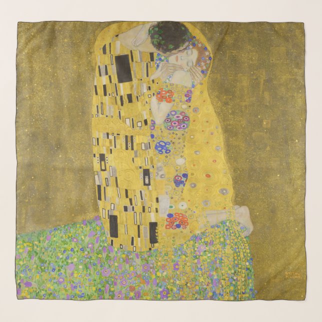 Gustav Klimt - The Kiss Scarf (Front)