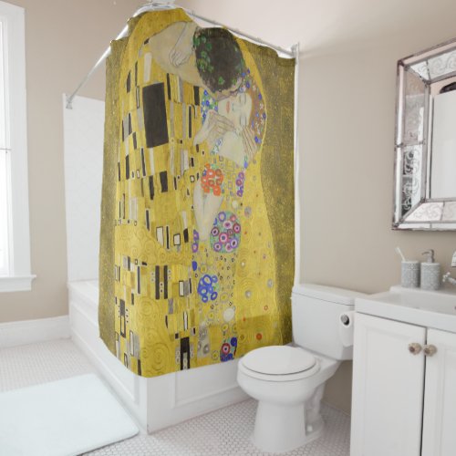 Gustav Klimt _ The Kiss Shower Curtain