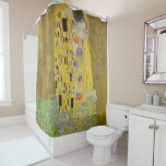 Gustav Klimt - The Kiss Shower Curtain<br><div class="desc">The Kiss / Der Kuss - Gustav Klimt in 1907-1908</div>