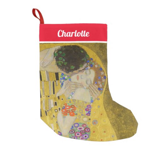 Gustav Klimt _ The Kiss Small Christmas Stocking