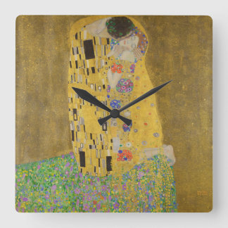 Gustav Klimt The Kiss Square Wall Clock