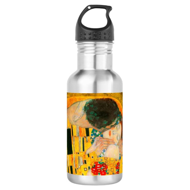 Gustav Klimt The Kiss Stainless Steel Water Bottle (Front)