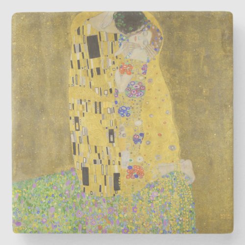 Gustav Klimt _ The Kiss Stone Coaster