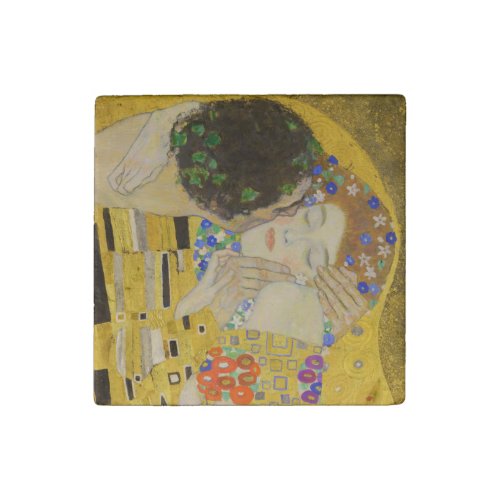 Gustav Klimt _ The Kiss Stone Magnet