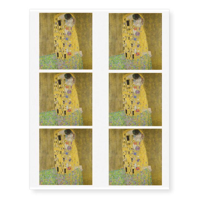 Gustav Klimt - The Kiss Temporary Tattoos (Front)