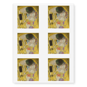 Gustav Klimt - The Kiss Temporary Tattoos