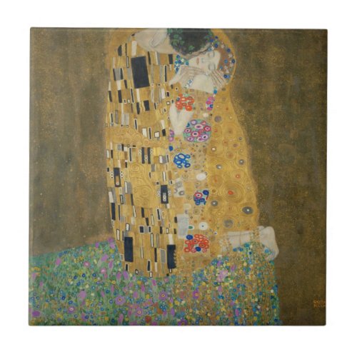 Gustav Klimt _ The Kiss Tile