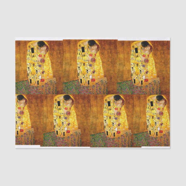 Gustav Klimt, The Kiss,   Tissue Paper (Front)