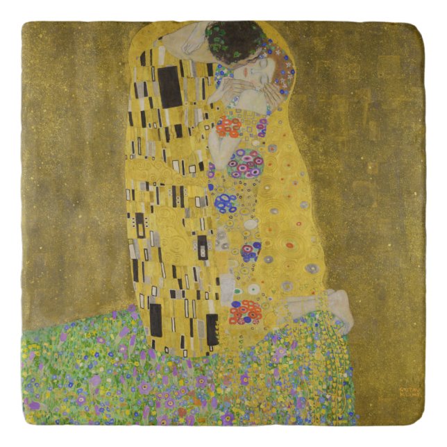Gustav Klimt - The Kiss Trivet (Front)