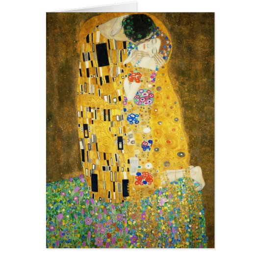 Gustav Klimt The Kiss Vintage Art Nouveau Painting (Front)
