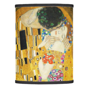 Gustav Klimt The Kiss Vintage Art Nouveau Painting Lamp Shade