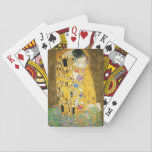Gustav Klimt The Kiss Vintage Art Nouveau Painting Playing Cards<br><div class="desc">Gustav Klimt The Kiss Vintage Art Nouveau Painting The Kiss (In German: Der Kuss) was painted by the Austrian Symbolist painter Gustav Klimt between 1907 and 1908, the highpoint of his Golden Period, when he painted a number of works in a similar gilded style. The painting is widely considered a...</div>