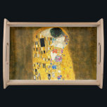 Gustav Klimt The Kiss Vintage Art Nouveau Painting Serving Tray<br><div class="desc">Gustav Klimt The Kiss Vintage Art Nouveau Painting The Kiss (In German: Der Kuss) was painted by the Austrian Symbolist painter Gustav Klimt between 1907 and 1908, the highpoint of his Golden Period, when he painted a number of works in a similar gilded style. The painting is widely considered a...</div>