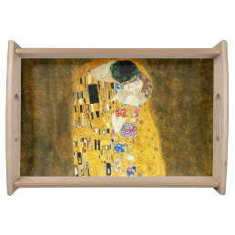 Gustav Klimt The Kiss Vintage Art Nouveau Painting Serving Tray