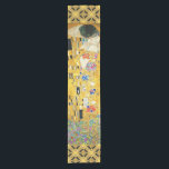 Gustav Klimt The Kiss Vintage Art Nouveau Painting Short Table Runner<br><div class="desc">Gustav Klimt The Kiss Vintage Art Nouveau Painting The Kiss (In German: Der Kuss) was painted by the Austrian Symbolist painter Gustav Klimt between 1907 and 1908, the highpoint of his Golden Period, when he painted a number of works in a similar gilded style. The painting is widely considered a...</div>