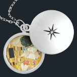 Gustav Klimt The Kiss Vintage Art Nouveau Painting Sterling Silver Necklace<br><div class="desc">Gustav Klimt The Kiss Vintage Art Nouveau Painting The Kiss (In German: Der Kuss) was painted by the Austrian Symbolist painter Gustav Klimt between 1907 and 1908, the highpoint of his Golden Period, when he painted a number of works in a similar gilded style. The painting is widely considered a...</div>