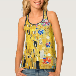 Gustav Klimt The Kiss Vintage Art Nouveau Painting Tank Top