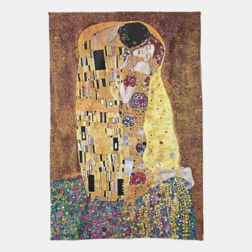 Gustav Klimt _ The Kiss _ Vintage Art Nouveau Towel