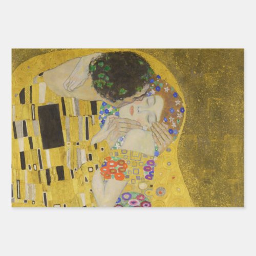 Gustav Klimt _ The Kiss Wrapping Paper Sheets