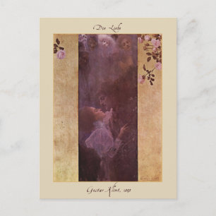 Gustav Klimt The Love 1895 Postcard