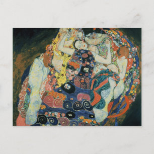 Gustav Klimt : "the Maiden" Postcard
